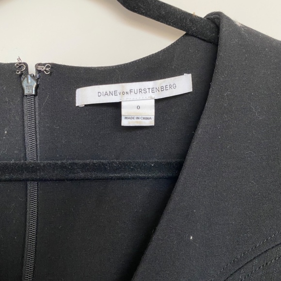 BLACK Diane von Furstenberg Carla Dress Size 0 (perfect condition) - Picture 5 of 5